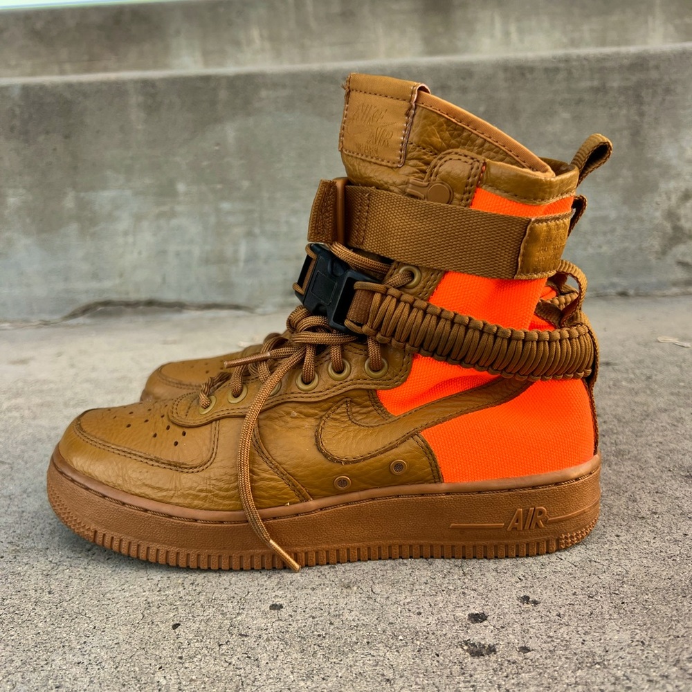NIKE AIR FORCE 1 SF AF1 QS SPECIAL FIELD BOOTS DESERT OCHRE Size 6.5